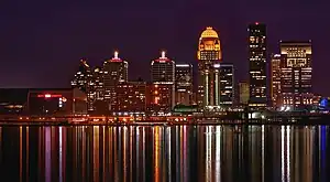 Louisville at night