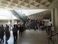 Escalators in the Hall Napoléon