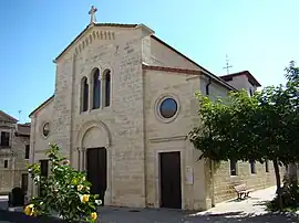 The church in Lucenay