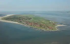 Bird's-eye view of Baltrum