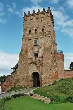 Image 72Lubart's Castle in Ukraine, built by the son of Gediminas' Liubartas in the mid-14th century, is famous for the Congress of Lutsk which took place in 1429 (from Grand Duchy of Lithuania)