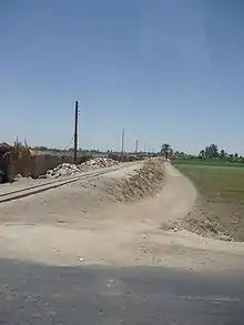 Narrow gauge railway used for sugar cane.