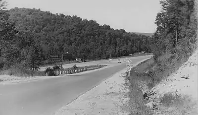 Black and white photograph (from Michigan State Trunkline Highway System)