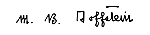 M. B. Goffstein signature