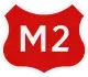 M2 highway shield}}