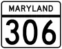 Maryland Route 306 marker