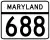 Maryland Route 688 marker