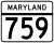 Maryland Route 759 marker