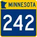 Trunk Highway 242 marker