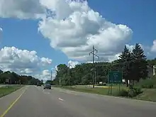 MN 7 approaching the MN 41 intersection in Shorewood