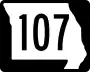 Route 107 marker