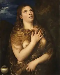 TitianPenitent Magdalene. 84 × 69 cm.