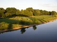 Embankment of the city park