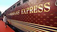 Foreign tourists at The Maharajas' Express