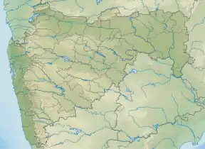 Location of Shivsagar lake within Maharashtra