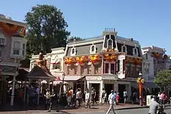 Carnation Cafe decorated for Halloween in 2013.