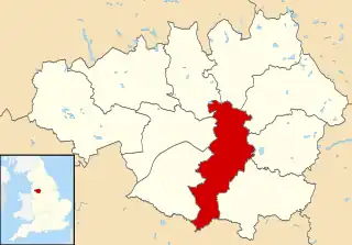 Manchester shown within Greater Manchester