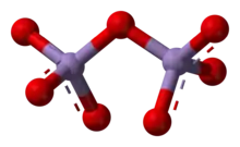 Ball-and-stick model of manganese heptoxide