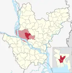 Location of Manikgonj Sadar