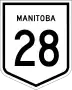 Provincial Trunk Highway 28 marker