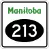 Provincial Road 213 marker