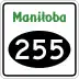 Provincial Road 255 marker