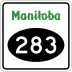 Provincial Road 283 marker