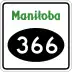 Provincial Road 366 marker