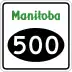 Provincial Road 500 marker