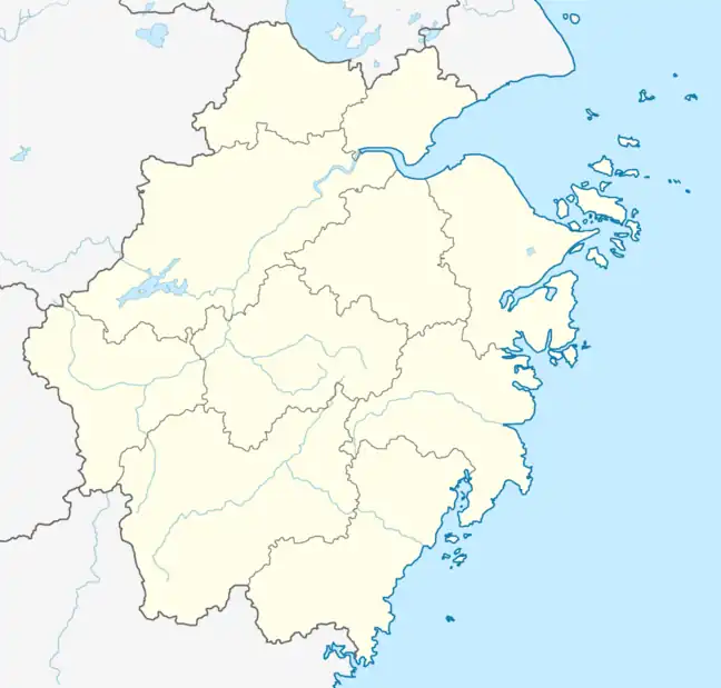 Xiaoshan is located in Zhejiang