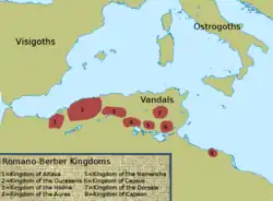 The Kingdom of Ouarsenis (2) and other romanized Berber kingdoms of the late sixth century