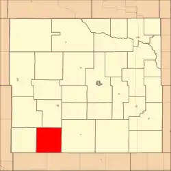 Location in Custer County