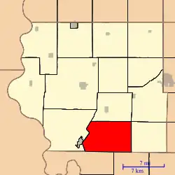 Location in Fremont County