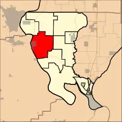 Location of Thebes Precinct in Alexander County