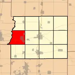 Location in Franklin County