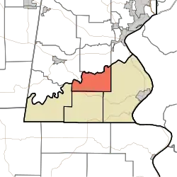 Location in Ohio County