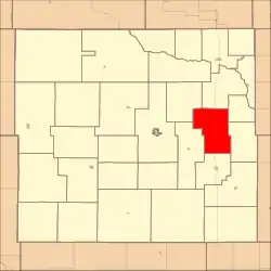 Location in Custer County