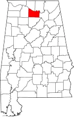 State map highlighting Morgan County