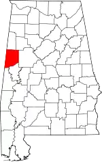 Pickens County map