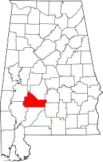 Wilcox County map