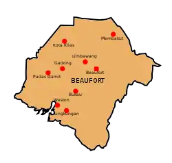 Location of Beaufort District