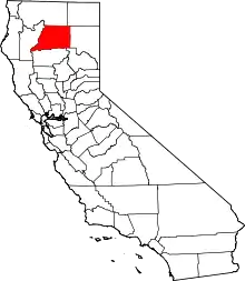 Location in the state of California