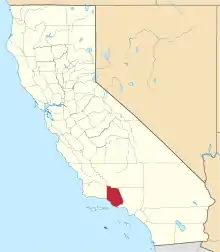 Location in the state of California