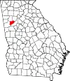 Map of Georgia highlighting Douglas County