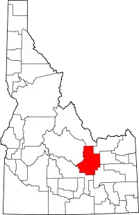 State map highlighting Butte County