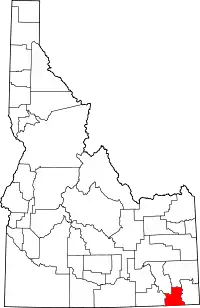 State map highlighting Franklin County