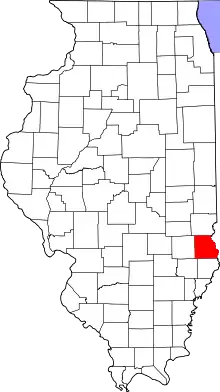 State map highlighting Crawford County