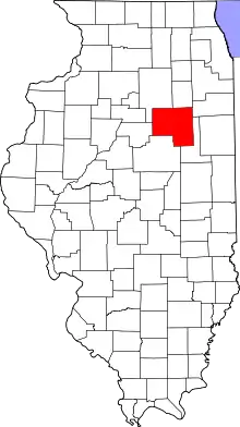 State map highlighting Livingston County