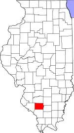 State map highlighting Perry County