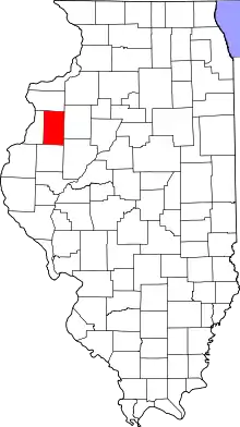 State map highlighting Warren County